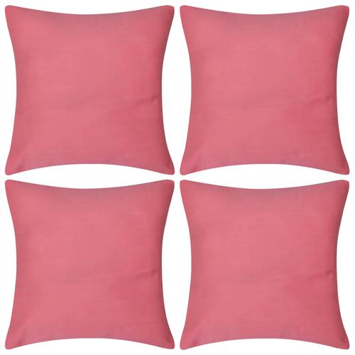 130935 4 Pink Cushion Covers Cotton 50 x 50 cm slika 14