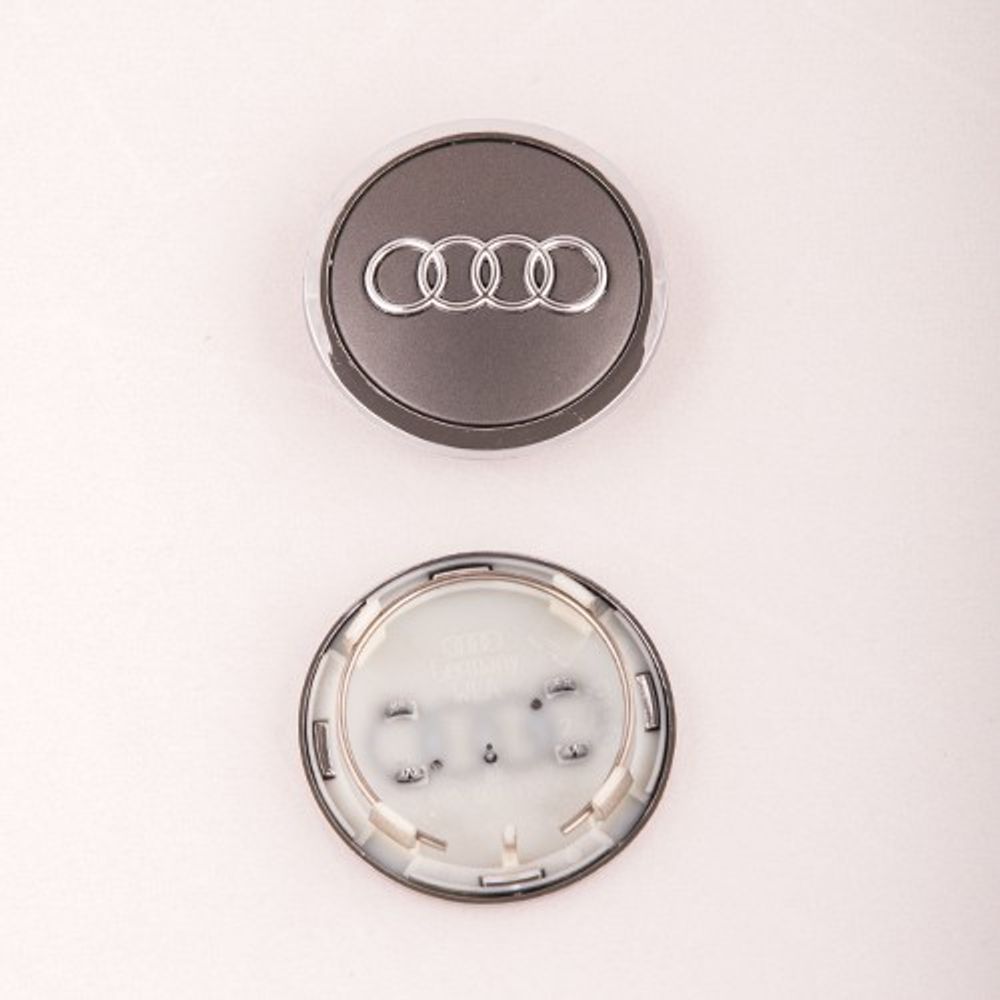 Čep za aluminijumsku felugu Asy Audi sivi hrom prsten 69/57mm slika 1