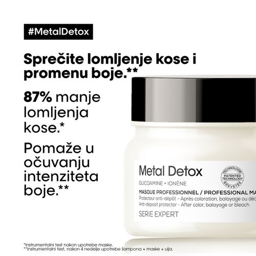 Loreal Professionnel Paris Metal Detox Profesionalna zaštitna maska protiv naslaga 250ml slika 2