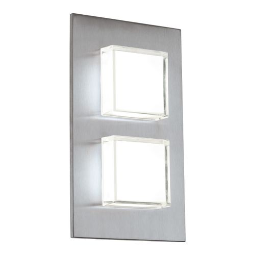 Eglo Pias vanjska zidna/2, led, 2x2,5w, inox/bijela slika 1