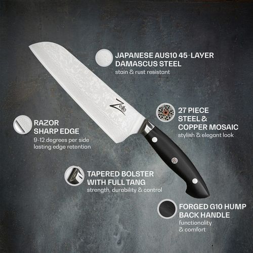 Zelite Infinity by Klarstein Executive-Plus serija 7" santoku nož slika 2