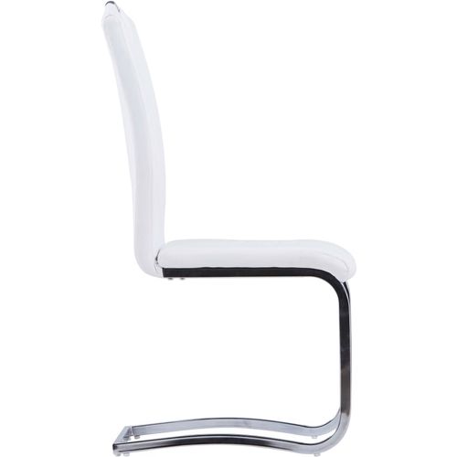 Konzolne blagovaonske stolice od umjetne kože 4 kom bijele slika 8