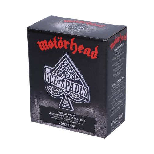 Nemesis Now Motörhead Ace of Spades Podmetači (Set od 4) 12,5 cm slika 5