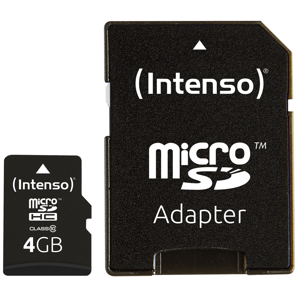 (Intenso) Micro SD Kartica 4GB Class 10 (SDHC &amp; SDXC) sa adapterom - SDHCmicro+ad-4GB/Class10 slika 2