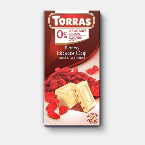 Torras Bijela čokolada s goji bobicama bez glutena 75 g KRATAK ROK slika 1