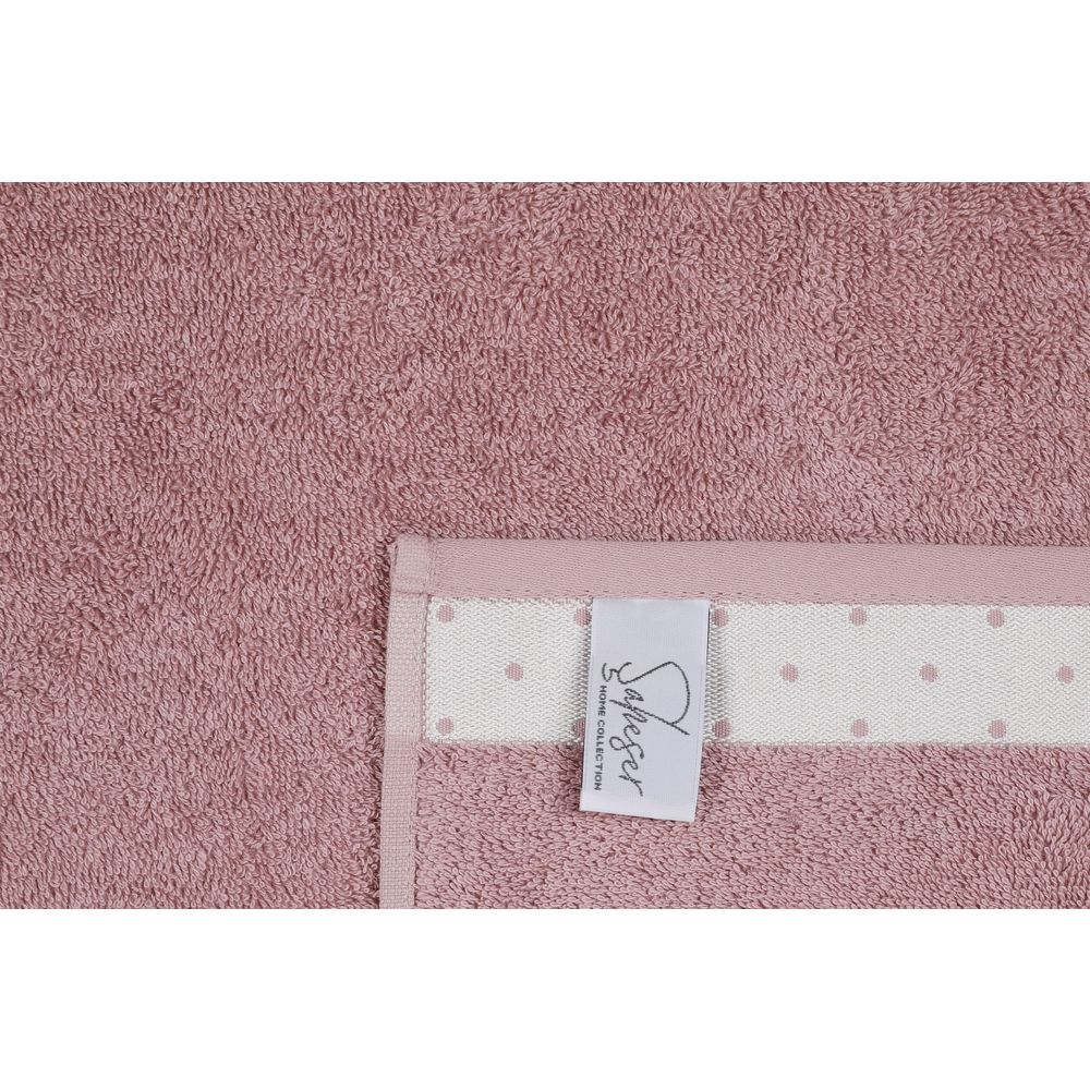 Set Ručnika Pitircik - Dusty Rose i Bijeli (2 Komada) slika 7