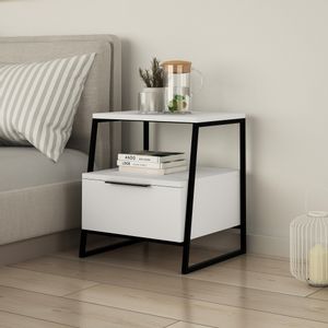 Hanah Home Pal - White White Nightstand