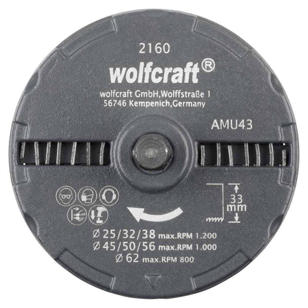 Wolfcraft Set Pila Za Rupe 25, 32, 38, 45, 50, 56, 62 mm / 33 mm Professional / 7 dijelni - 2160000 slika 3
