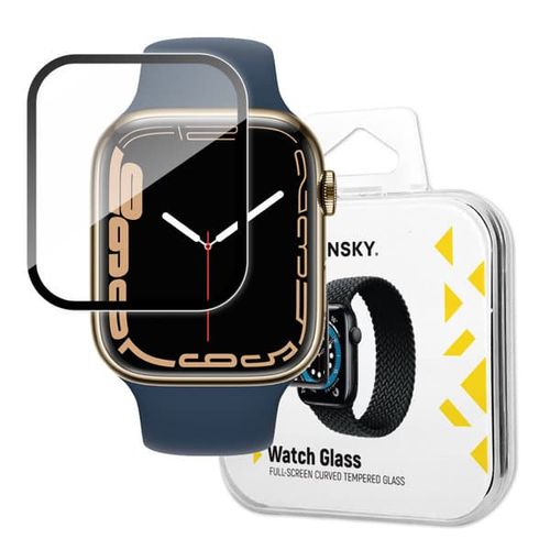 Wozinsky Watch Glass hibridno staklo za Apple Watch 7/8 45mm crno slika 1