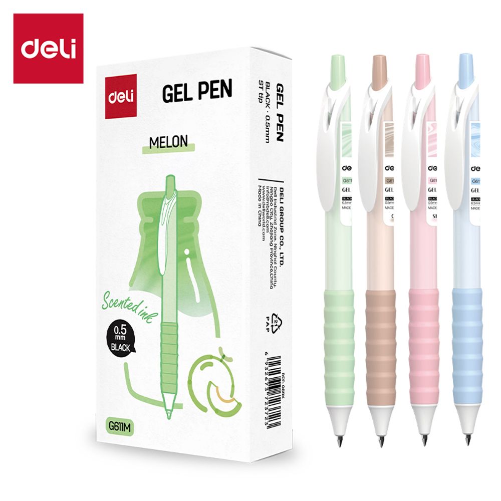 GEL ROLER DELI MIRISNI DINJA CRNI ISPIS EG611M slika 1