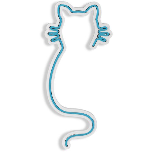 Wallity Cat - Plava dekorativna plastična LED rasveta slika 6