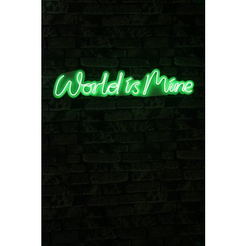 Wallity Ukrasna plastična LED rasvjeta, World is Mine - Green slika 9