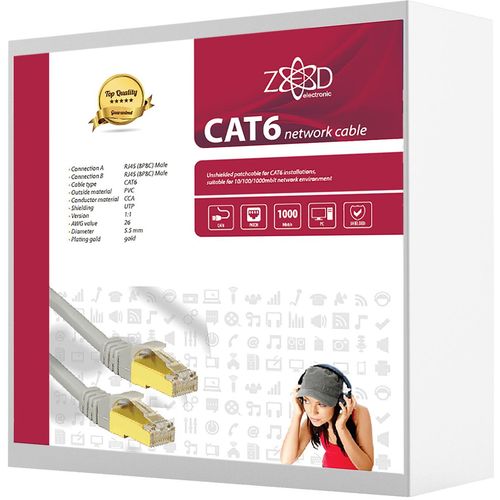 ZED electronic Mrežni FTP kabel, CAT6, 20 met - FTP6/20 slika 1