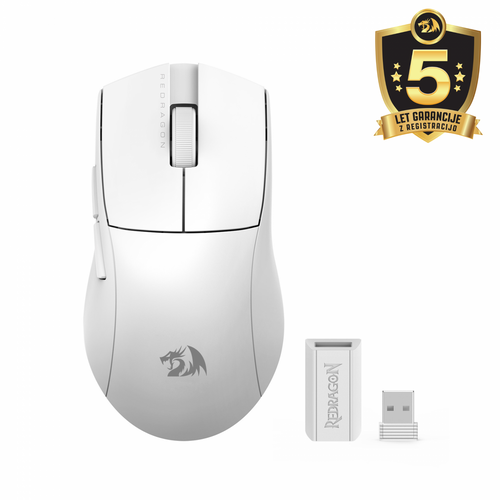 MOUSE - REDRAGON K1NG PRO M916W-PRO-1K WIRELESS WHITE slika 1