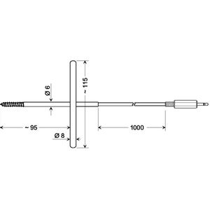 Greisinger GGF 175 senzor za zamrznutu hranu  -70 do 200 °C  Tip tipala Pt1000