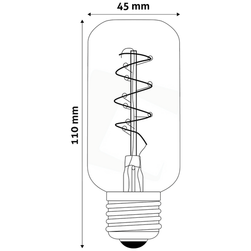 Avide Sijalica, LED 4W, E27, 2700K, 360°, 230V AC, toplo bijela - T45 4W E27 slika 4