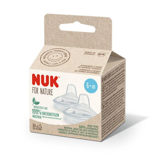 NUK sisač silikon For Nature nastavak za bočice sil 6+ multicolor 10256501 slika 1