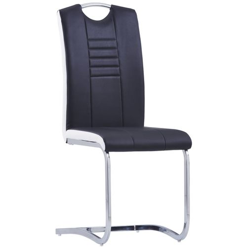 Konzolne blagovaonske stolice od umjetne kože 4 kom crne slika 24