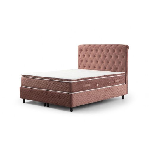 Sonata Set 90 x 190 - Dusty Rose Dusty Rose Single Mattress, Base & Headboard slika 4