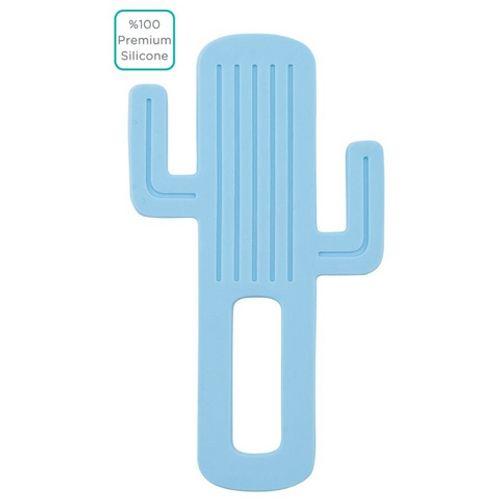 Minikoioi grickalica od mekanog silikona Cactus plava slika 1