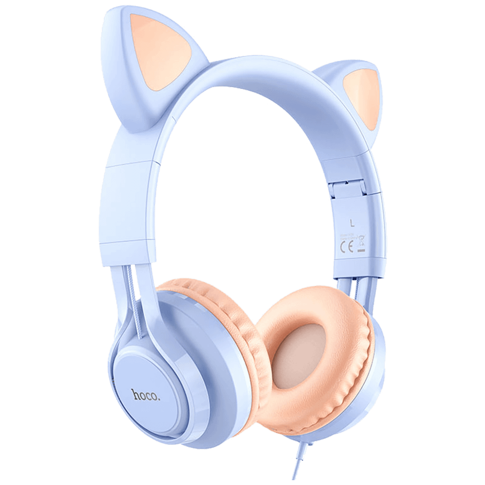 hoco. Slušalice sa mikrofonom, mačje uši, plava - W36 Cat ear, Dream Blue slika 3