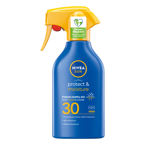 NIVEA SUN Protect & Moisture Trigger sprej za sunčanje SPF30, 270 ml slika 1