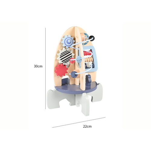 Drvena svemirska edukativna raketa - Gear slika 5
