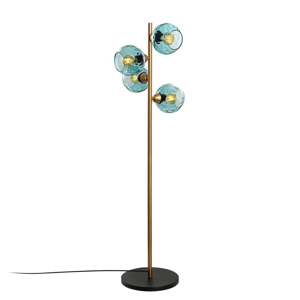 Podna Lampa Benek 15-14542 - Plava i Zlatna slika 5