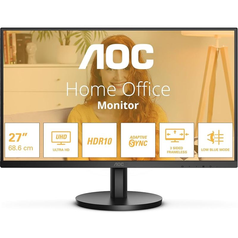 AOC AOC LED VA 27″ Monitor, U27B3M, UHD, HDMI, DP, Zvučnici image