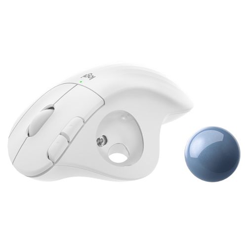 LOGITECH M575 ERGO Bluetooth Trackball OFF-WHITE miš beli slika 2