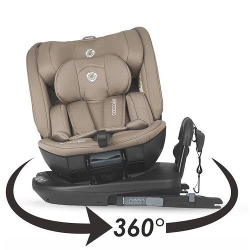 Coccolle® Autosjedalica Velsa iSize 360° 40-150cm Isofix, Taupe Brown slika 7