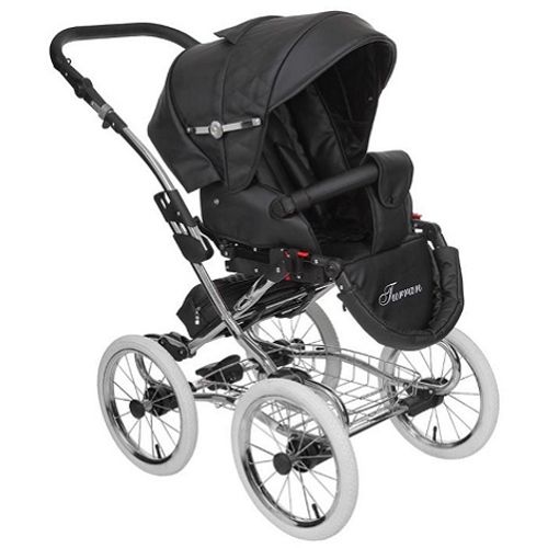 Tutek Kolica Za Bebe 2U1 Turran Silver Prestige Eco 2 Black slika 2