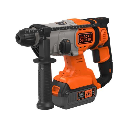 Black & Decker bcd900m1k aku udarna bušilica 18v, sds+ 4,0 ah baterija  slika 5