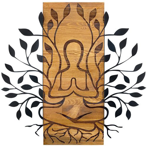 Wallity Meditation Black
Walnut Decorative Wooden Wall Accessory slika 3