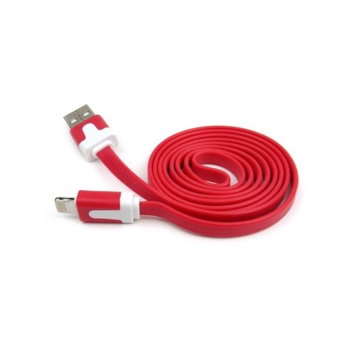 USB color flat kabl, iphone, 1m  Bela slika 2