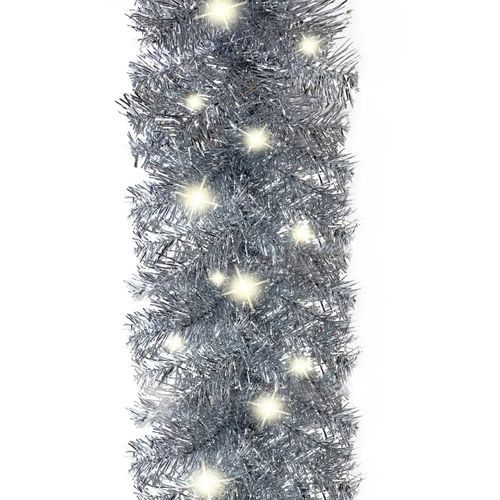Božićna girlanda s LED svjetlima 10 m srebrna slika 13