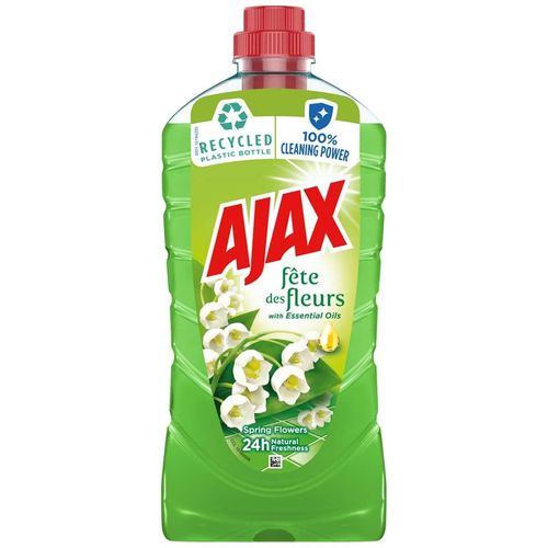 Ajax tečnost za podove Floral Fiesta Spring Flowers (zeleni) 1000 ml slika 1