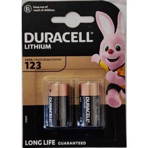 Duracell HPL 123, 3V, 140mAh, PAK2 CK, Litijum baterija 17x33,4mm