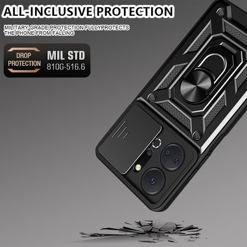 Techsuit – serija CamShield zaštitna maskica za Honor X7 a – crna slika 4