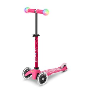 Micro Romobil Mini Deluxe Magic LED, Pink