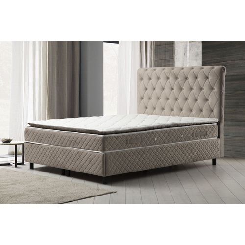 Sonata Set 120 x 200 v2 - Beige Beige Single Mattress, Base & Headboard slika 1