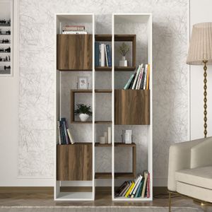 Leonda - White, Walnut White
Walnut Bookshelf