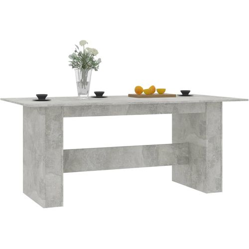 Blagovaonski stol siva boja betona 180 x 90 x 76 cm od iverice slika 20