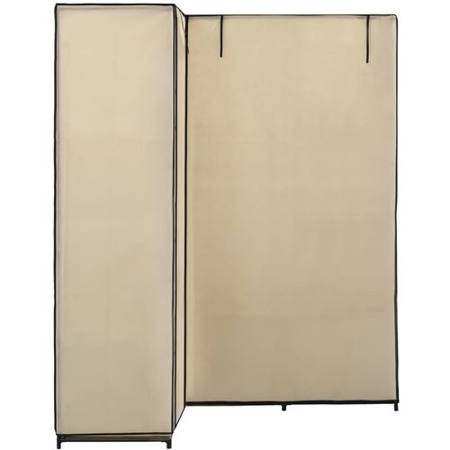 282451 Corner Wardrobe Cream 130x87x169 cm slika 22