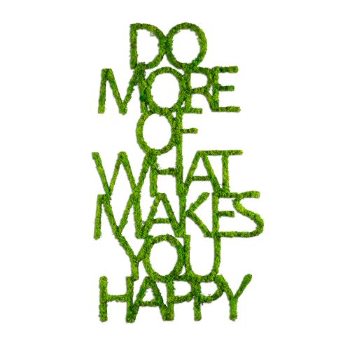 Wallity Metalna zidna dekoracija Do More Of What Makes You Happy slika 6