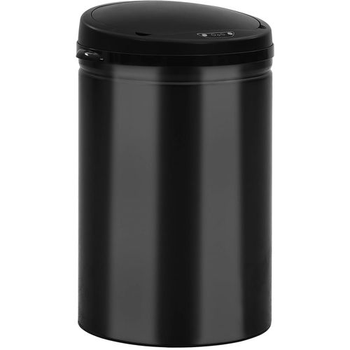 Automatska kanta za otpad sa senzorom 30 L ugljični čelik crna slika 25