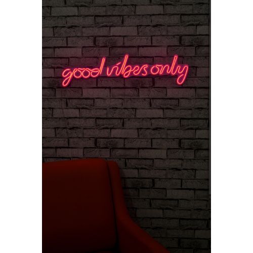 Wallity Zidna dekoracije svijetleća VIBES roza, Good Vibes Only - Pink slika 2