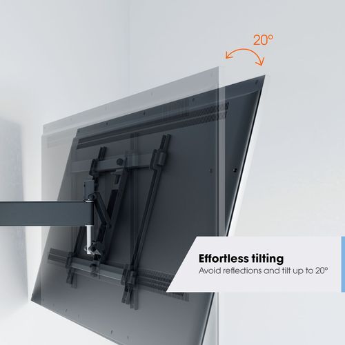 Vogels TVM3623, zidni nosač za ekrane od 40"-77", nagib do 20° pomak 120°, 35kg slika 12