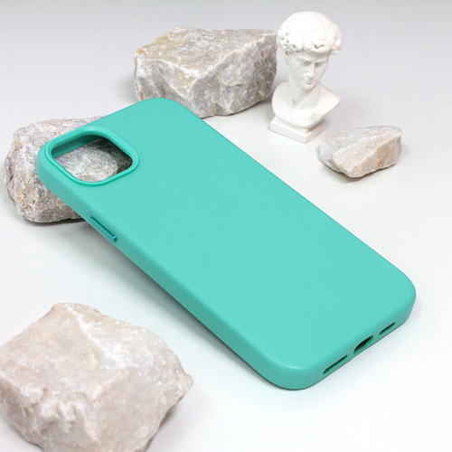 Maska Beautiful Shine Leather iPhone 14 Plus 6.7 mint slika 1