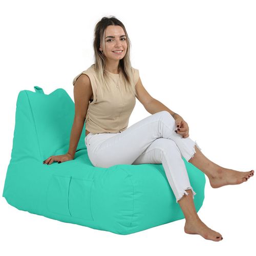 Atelier Del Sofa Vreća za sjedenje, Trendy Comfort Bed Pouf - Turquoise slika 3